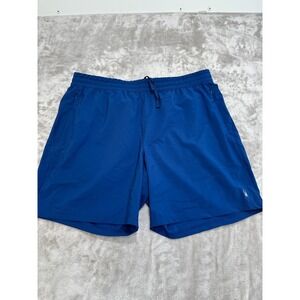 Spyder Active Men Blue Athletic Workout Shorts Size XL TG ProWeb Zip Pockets